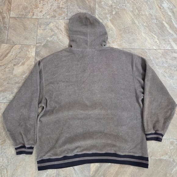 Vintage Warner Bros Looney Tunes Embroidered Fleece Hoodie XXL Gray Cartoon - Picture 6 of 6